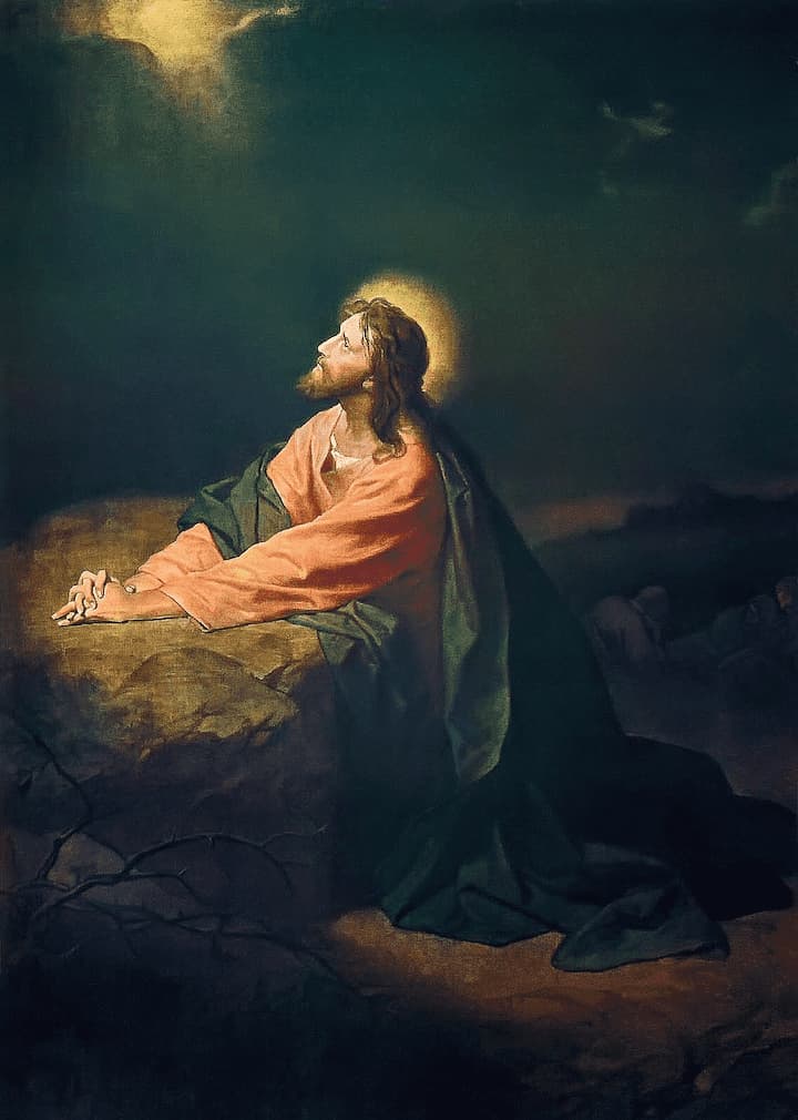 Jesus Prays in the Garden