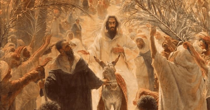 Jesus Rides Donkey